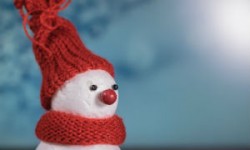 Bonhomme de neige avec bonnet