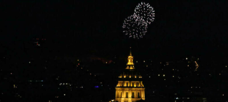 Feu d'artifice du 14 juillet à Montmartre